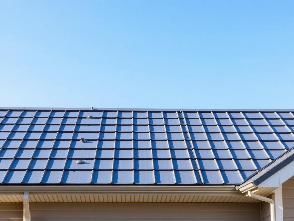 Standing seam metal roof installed on a home